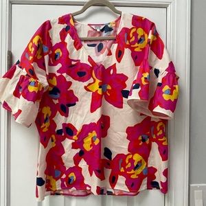 Euc size large Crosby by mollie burch blouse